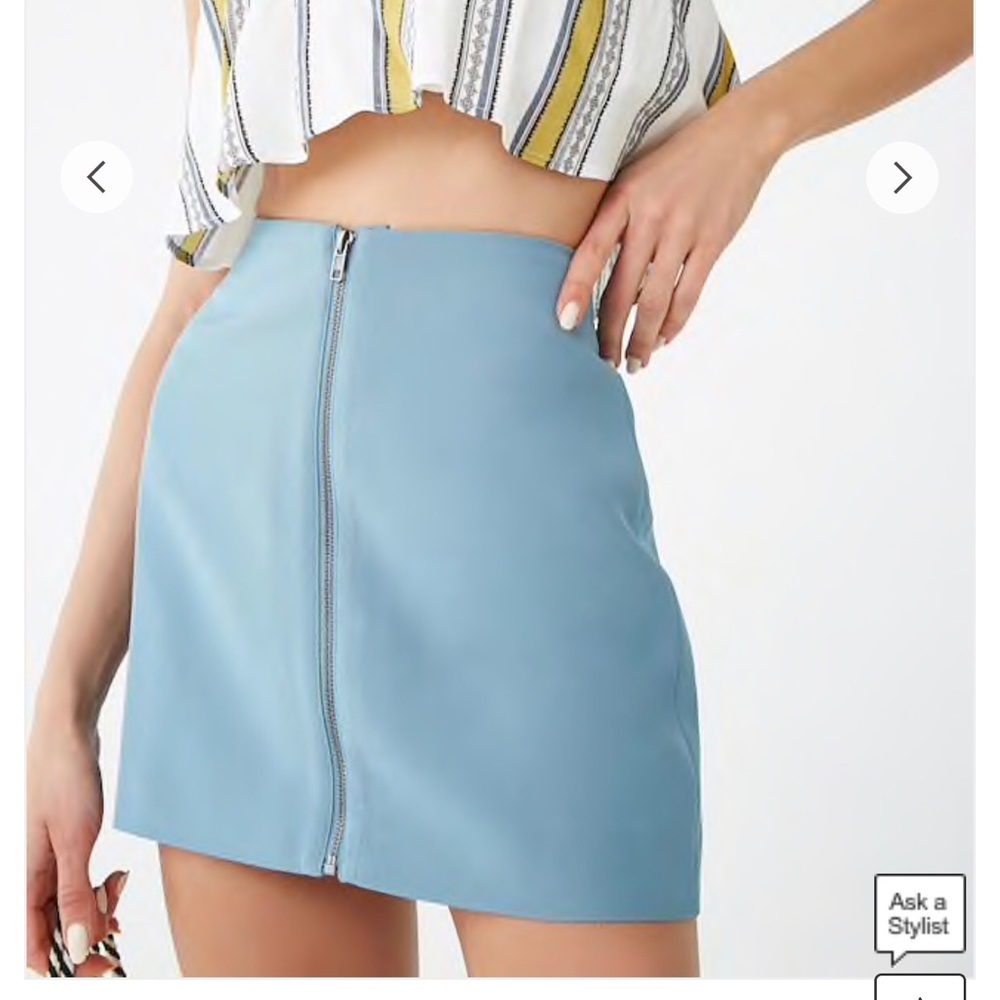 Blue Pencil Skirt Style(Available In Burgundy too)